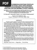 Download Pengaruh Pemberian Propolis Terhadap Penyembuhan Soket Post Ekstraksi Pada Marmut by dee_oktav SN85201574 doc pdf