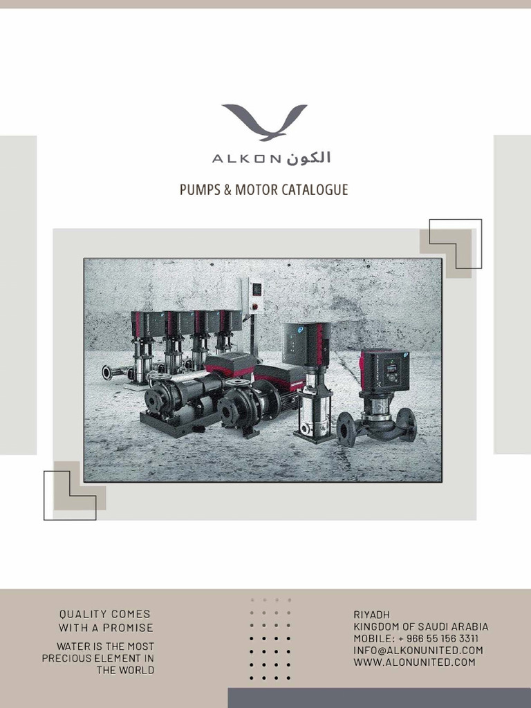 Alkon Pump Catalogue | PDF