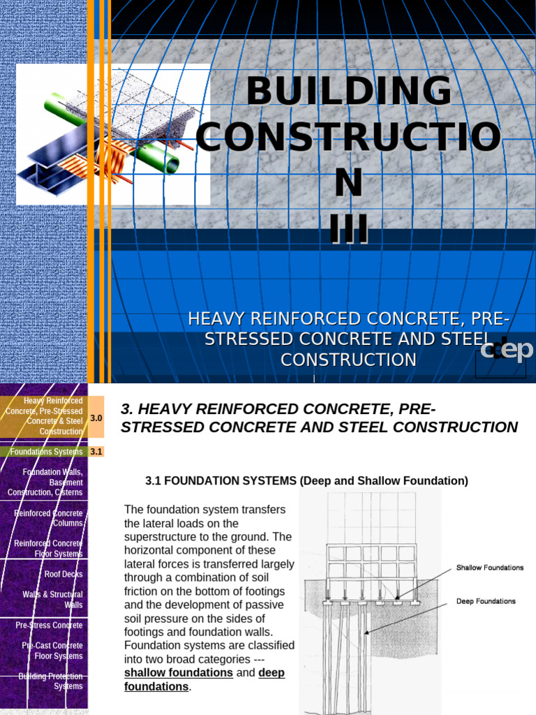 Heavy Reinforced Concrete & Steel Construction | PDF | Deep Foundation ...