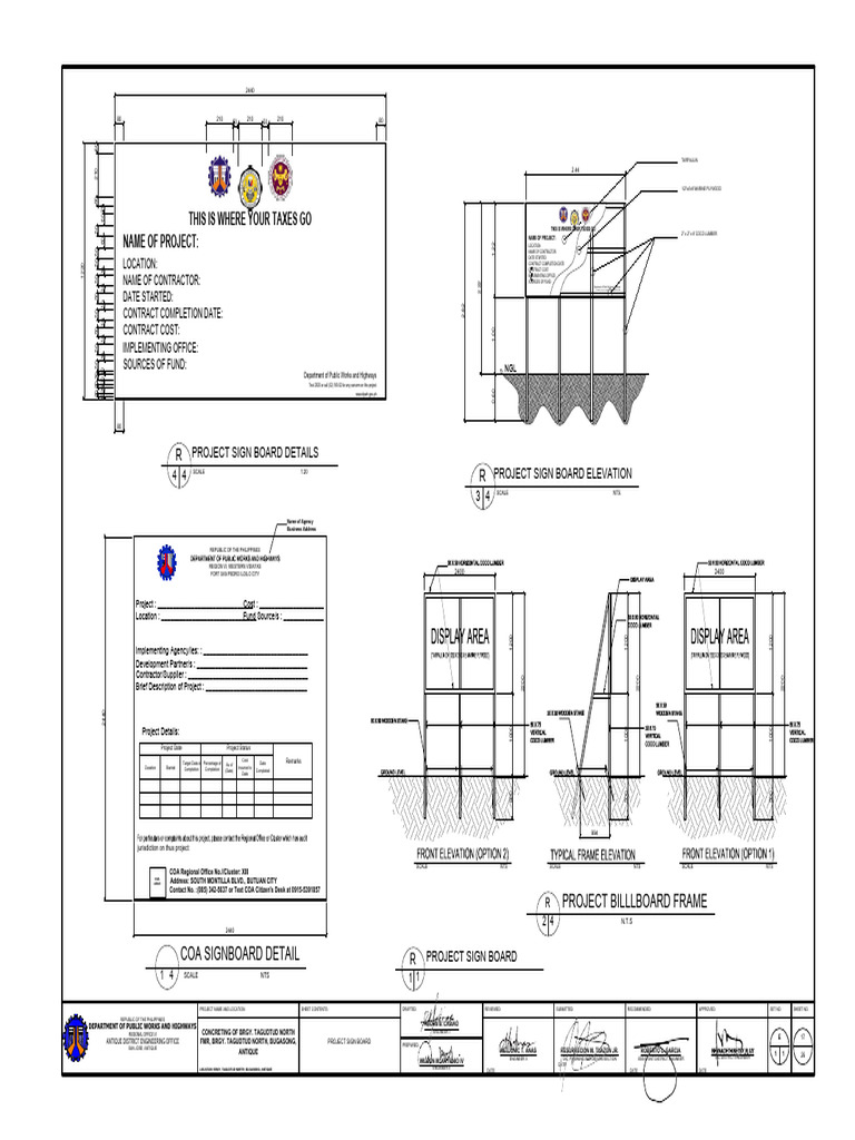 Project Sign Board Specifications | PDF