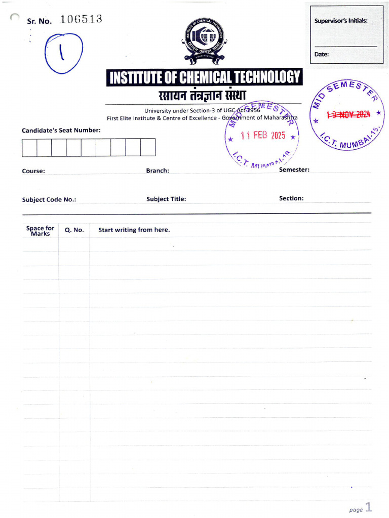 University Course Examination Document | PDF