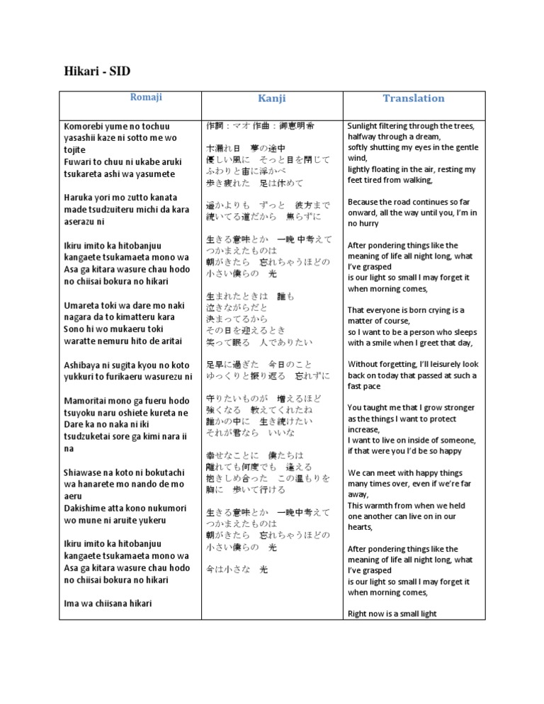 Hikari | PDF