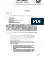 Do No. 24, s. 2005...Rationalizing the Roles and Functions of District Supervisors