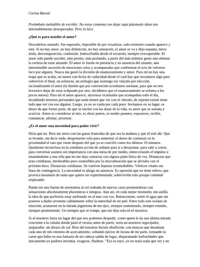 Reflexiones sobre el amor y la soledad | PDF | Amor | Sicología