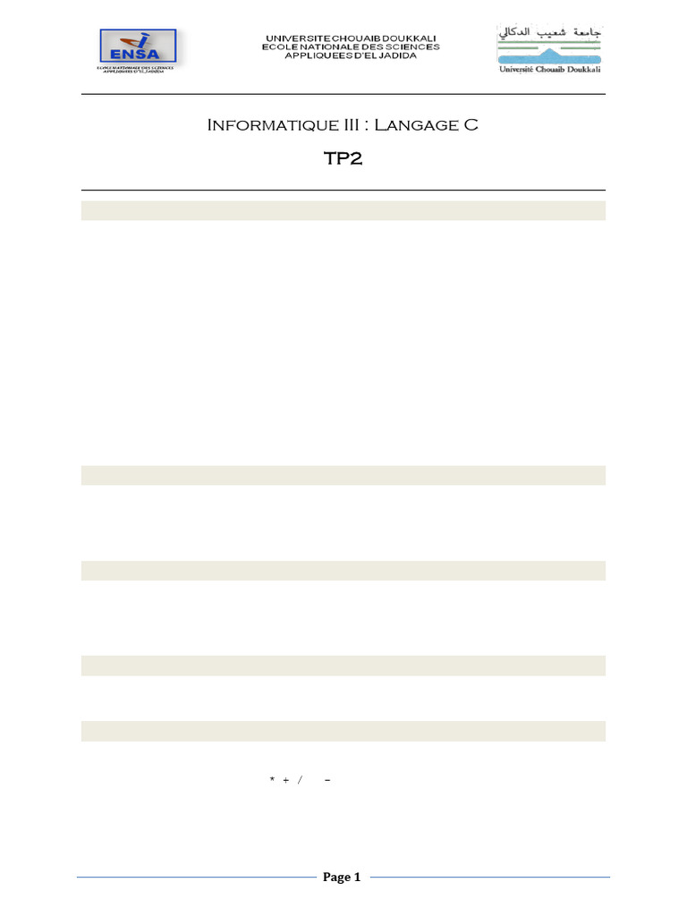 Exercices de programmation en C | PDF | Programme informatique ...