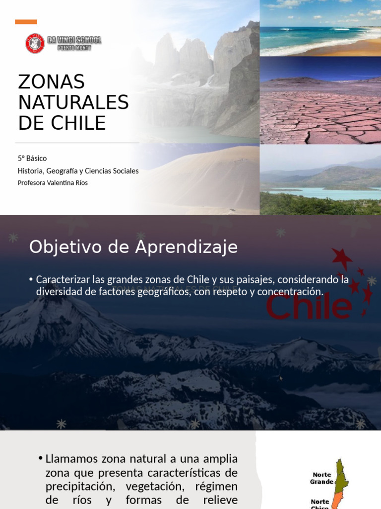 Zonas Naturales de Chile para 5° Básico | PDF