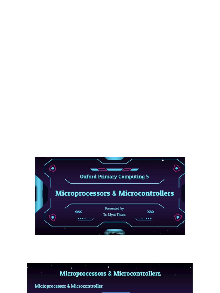 Microprocessors and Microcontrollers Revision | PDF