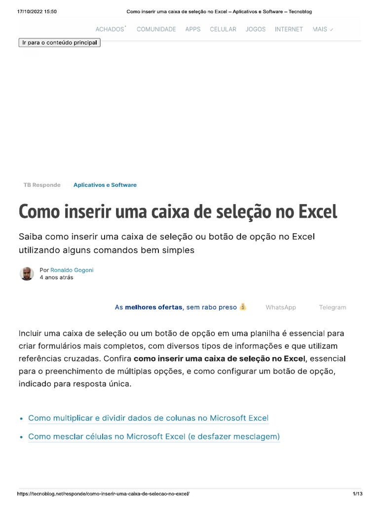 Checkbox Excell | PDF