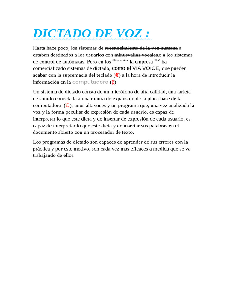 Sistemas De Dictado De Voz Eficaces PDF