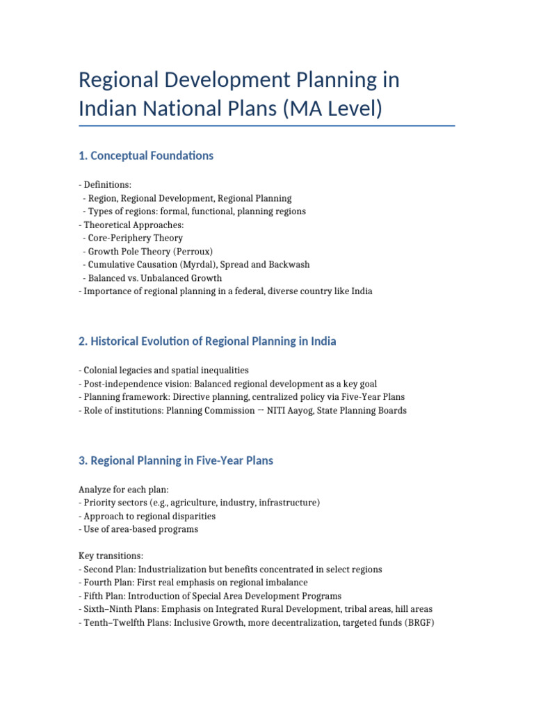 Regional Development Planning MA Level | PDF | Governance | Geographic ...