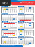 School Year 2024-25 Calendar | PDF | Schools | Academic Term