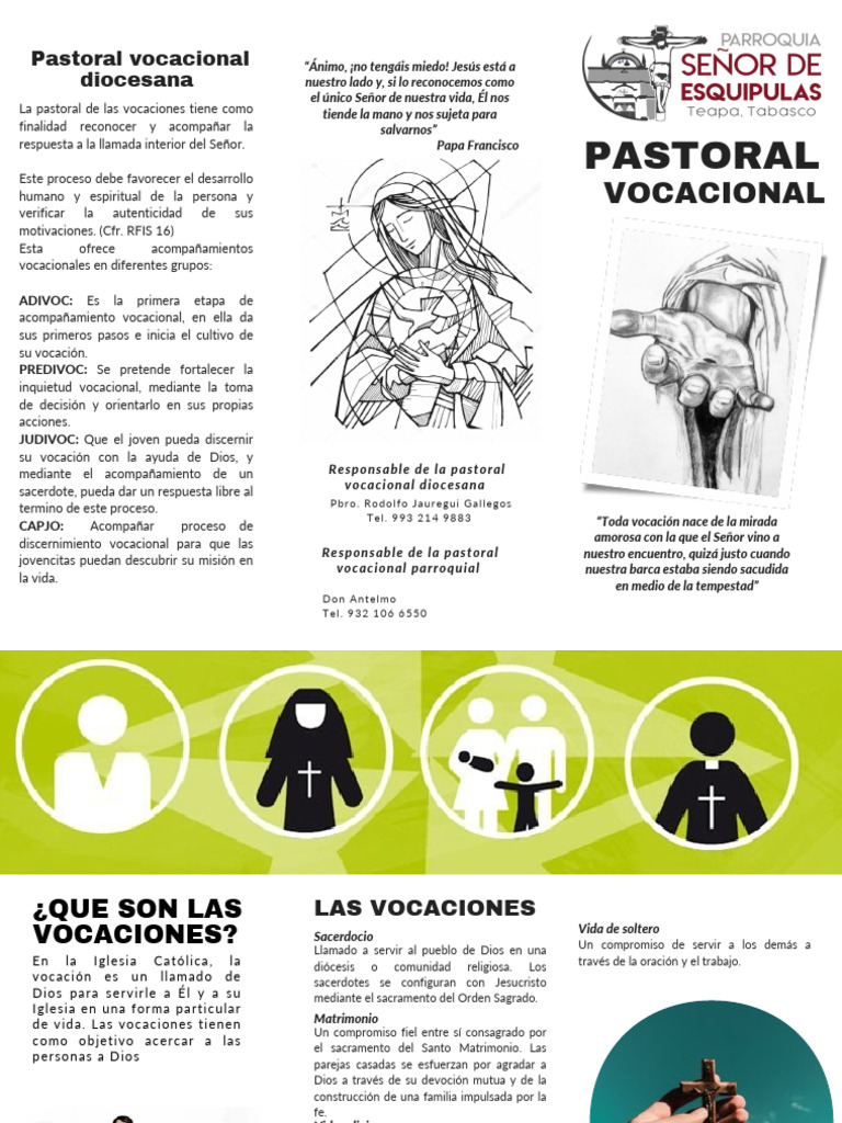 Tipos y Acompañamiento Vocacional | PDF | Sacerdote | Iglesia Católica