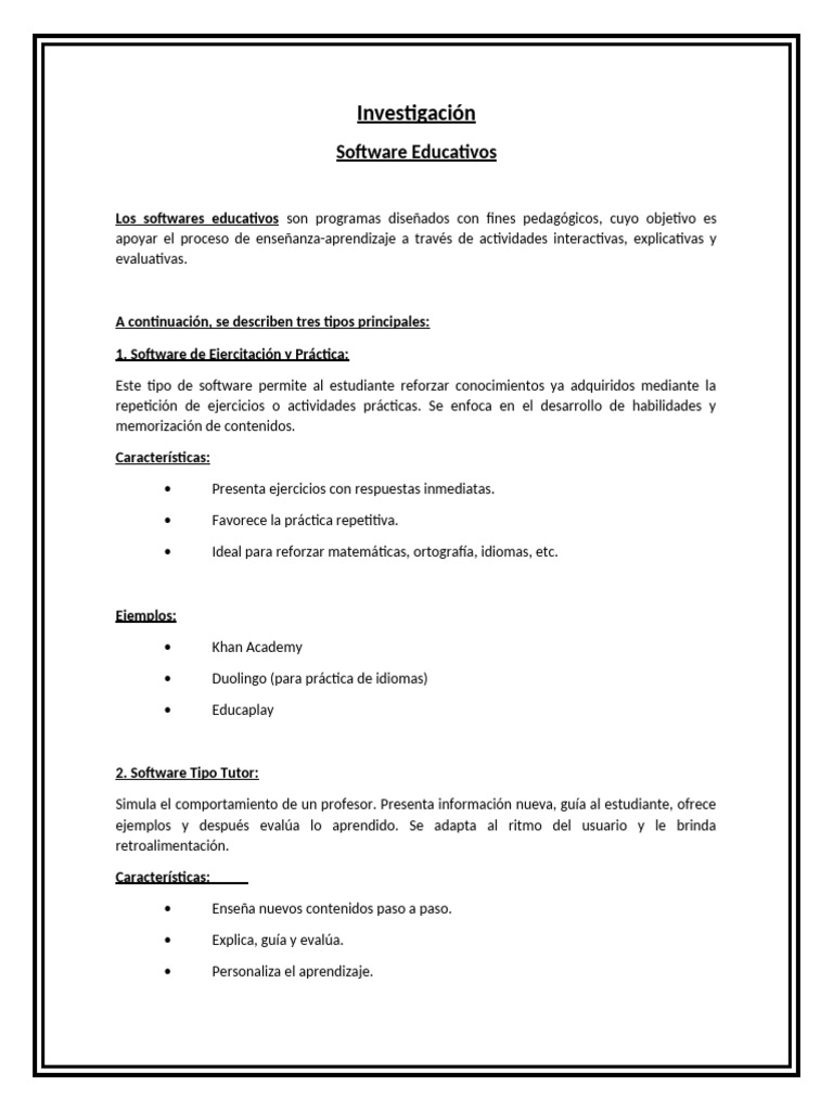 Software Educativo | PDF
