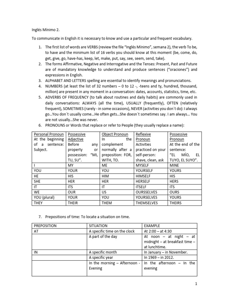 Essential English Vocabulary Guide | PDF | English Language | Verb