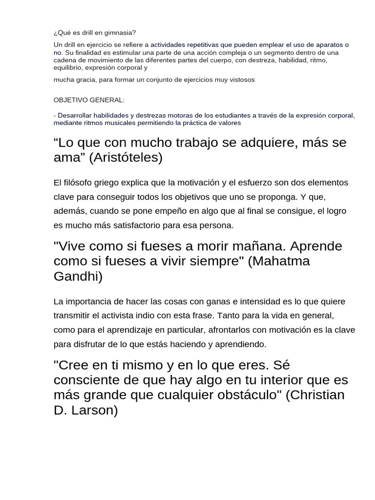 Frases Motivadoras Pdf Motivación Motivacional