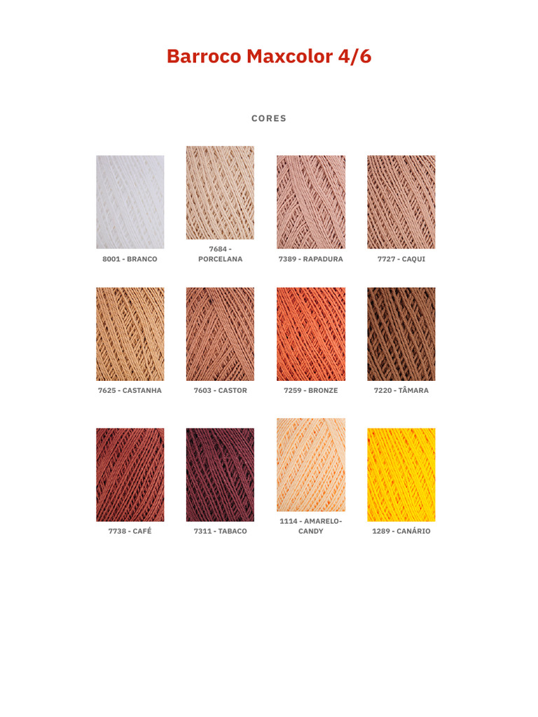 Cores Barroco Maxcolor 4/6 | PDF