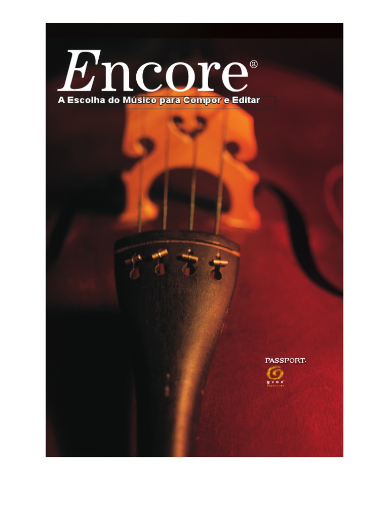 Encore 5 Manual BR | PDF | Clave | Programas