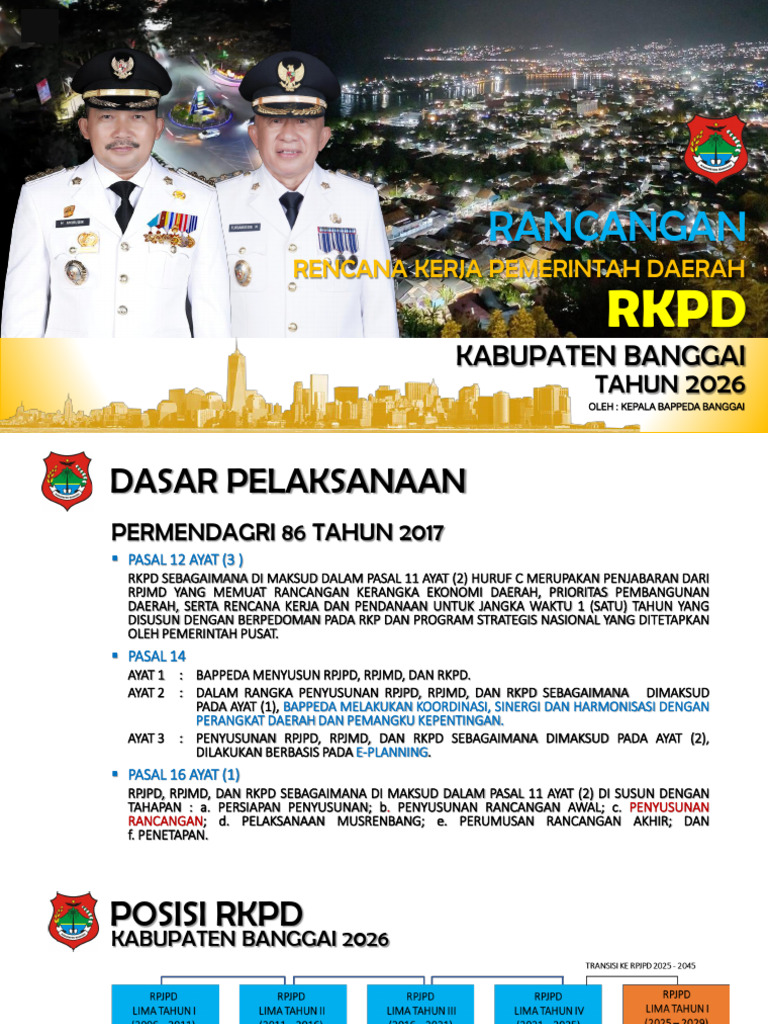 RKPD Kabupaten Banggai 2026 | PDF