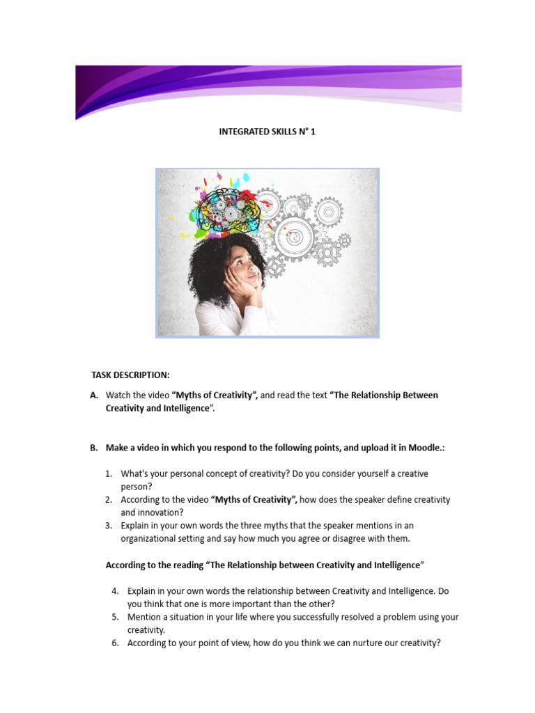 Integrated Skills 1-Task Description | PDF