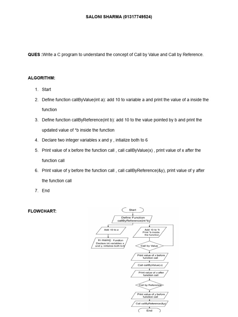 Call by Value | PDF