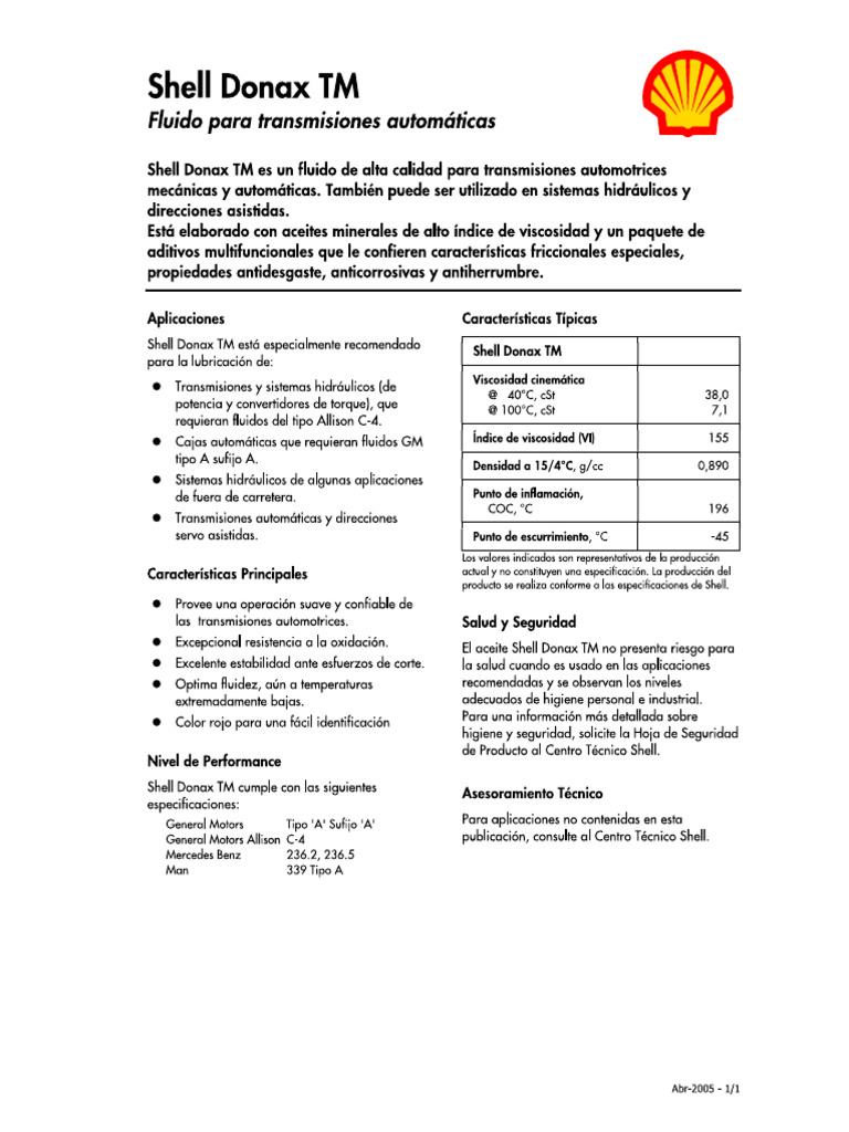 Shell Donax TM | PDF