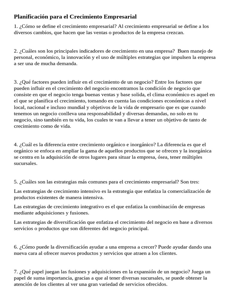Estrategias para el Crecimiento Empresarial | PDF | Business | Innovación