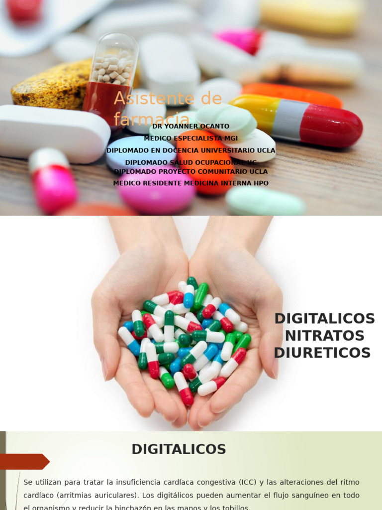 Medicamentos Cardiovasculares: Digitálicos y Diuréticos | PDF ...