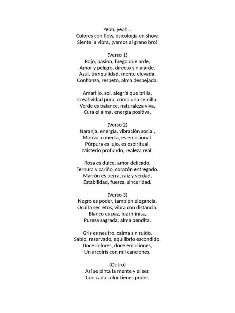 Documento Letra Rap | PDF