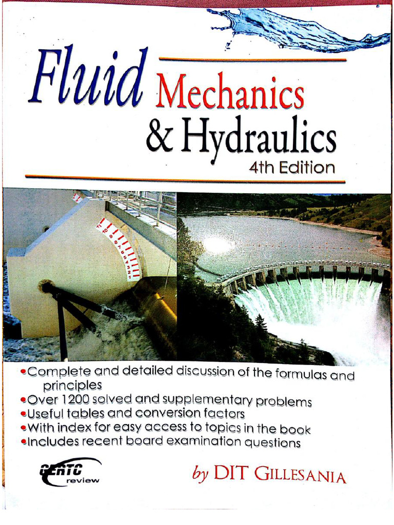 Fluid Mechanics and Hydraulics 4th Edition- Gillesania | PDF ...
