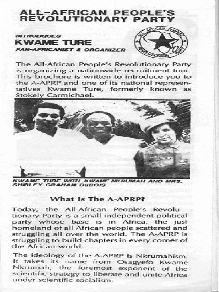 A-APRP Recruitment Tour with Kwame Ture | PDF | Social Movements ...