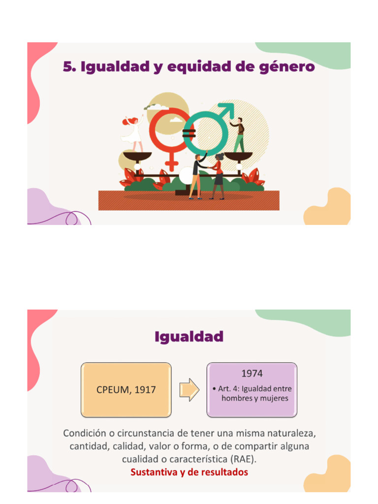 U2. 2. Igualdad, Equidad y Estudios de Género | PDF