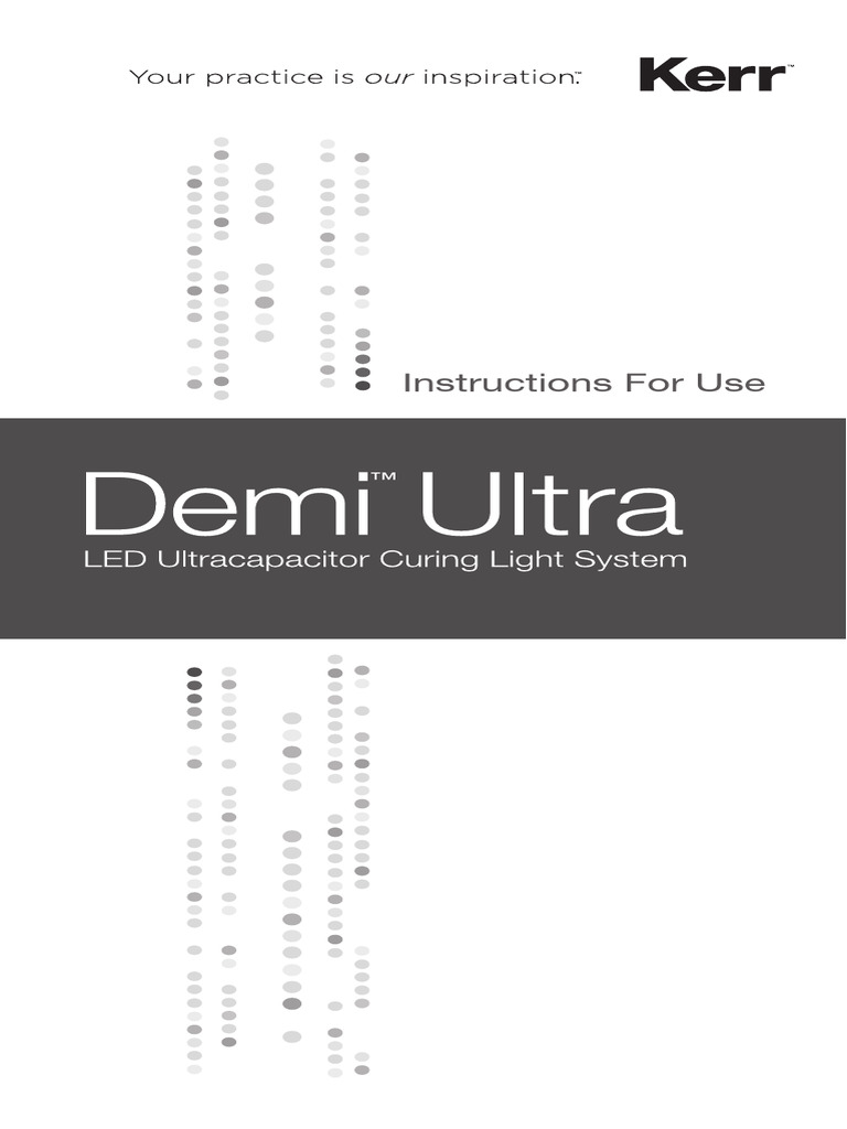 Demi Ultra Curing Light Manual | PDF | Ac Power Plugs And Sockets ...