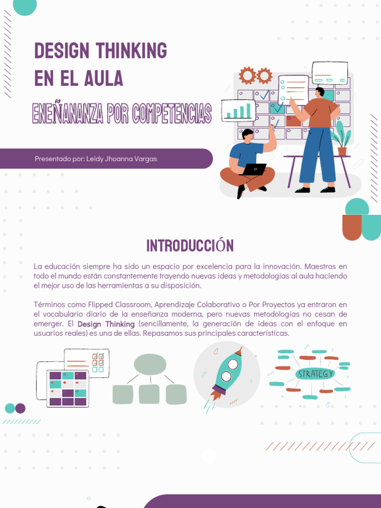 Design Thinking PONENCIA | PDF | El pensamiento de diseño | Enseñando
