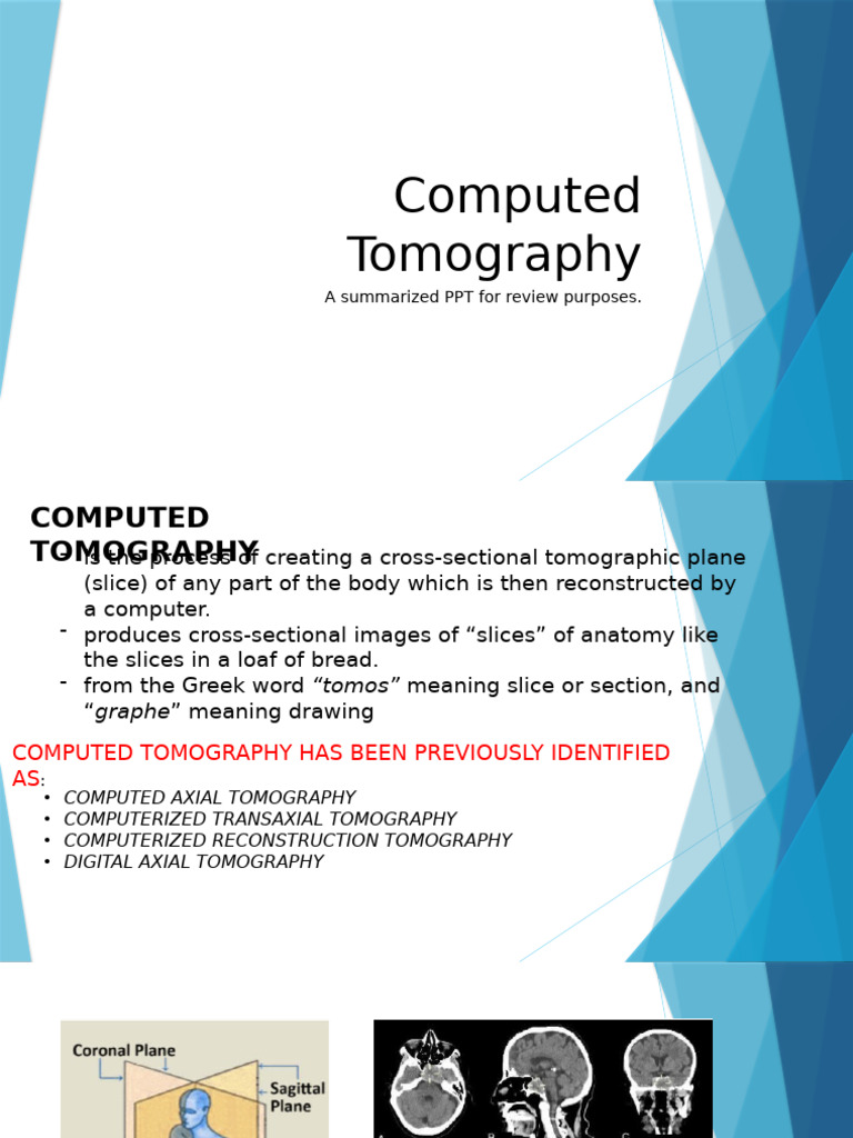 Overview of Computed Tomography | PDF | Ct Scan | X Ray
