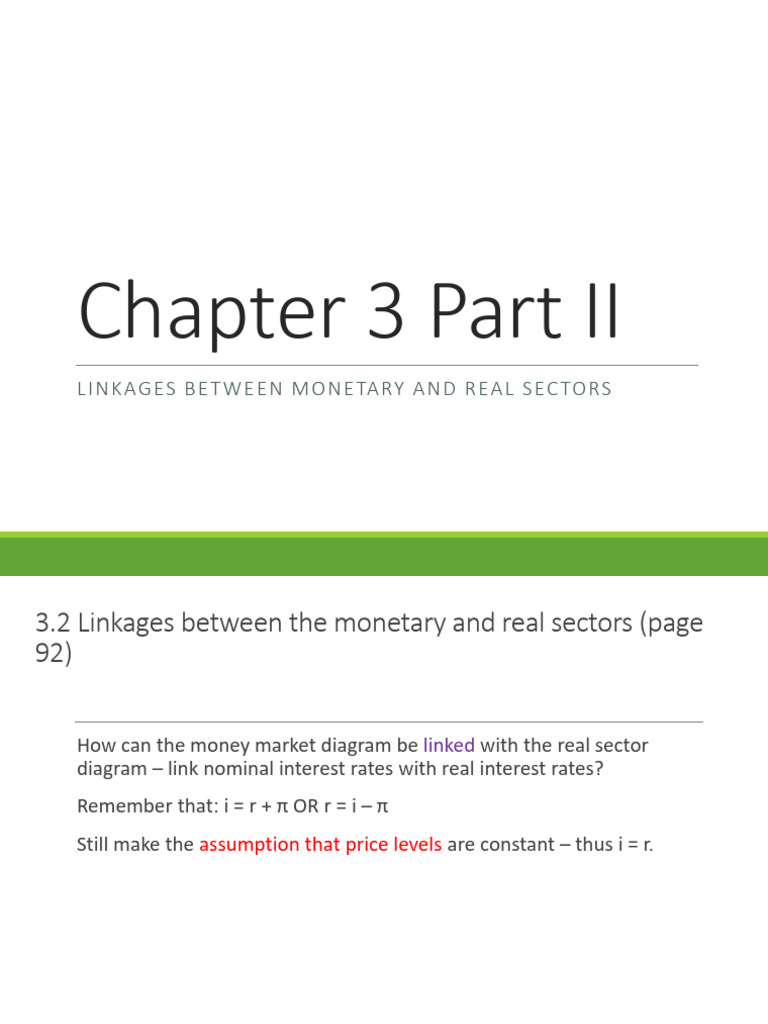 Monetary-Real Sector Linkages Explained | PDF | Crowding Out (Economics ...