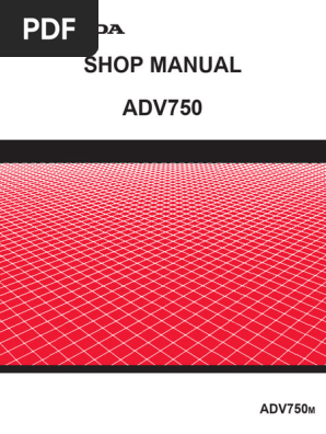 Honda X-ADV 750 Service Manual | PDF | Screw | Motor Oil