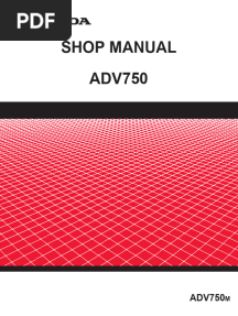 2020 Honda x Adv750 Workshop Manual