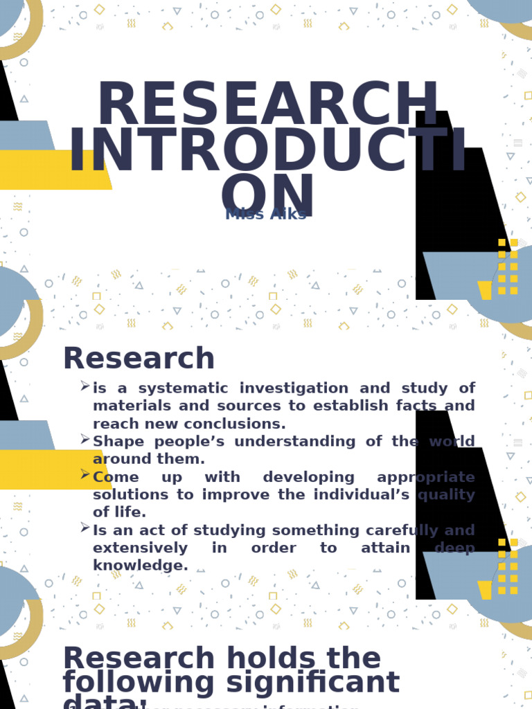 Research Introduction | PDF