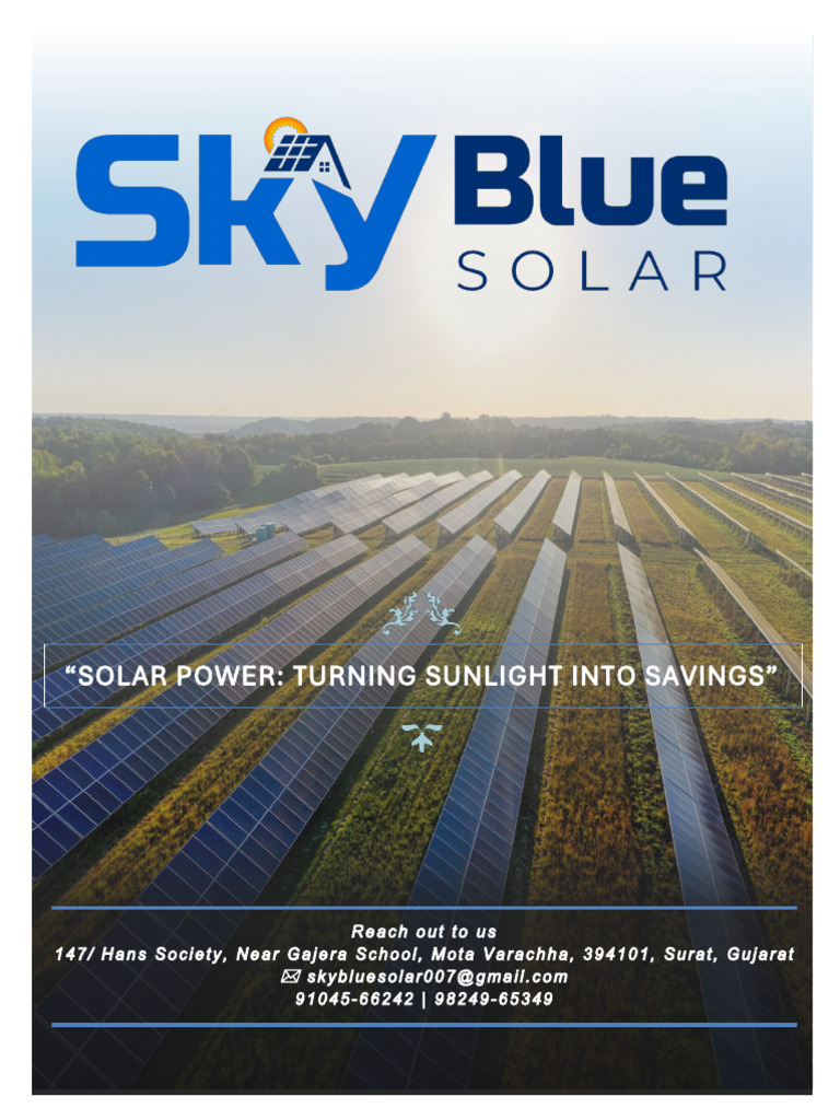 Sky Blue Solar Proposal 26.79 KW Liberty A | PDF | Photovoltaic System ...