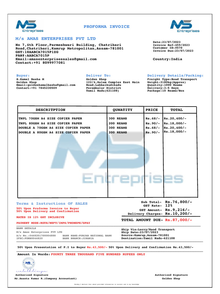 Screenshot 2023-07-24 at 5.20.29 PM | PDF | Invoice