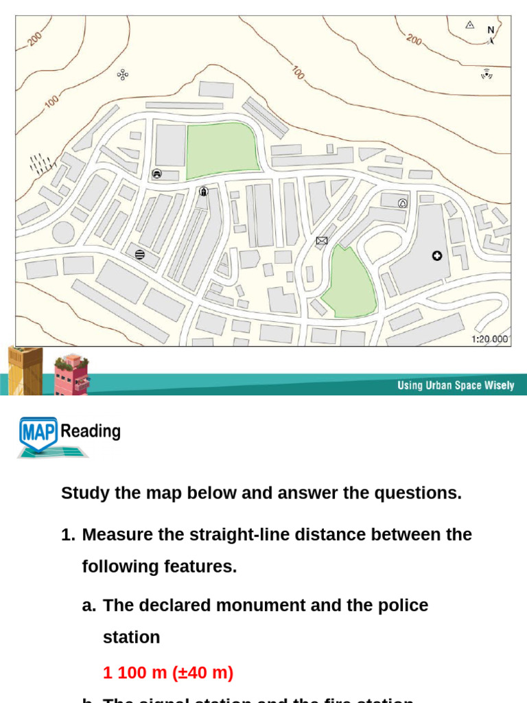 Study The Map Below and Answer The Questions | PDF