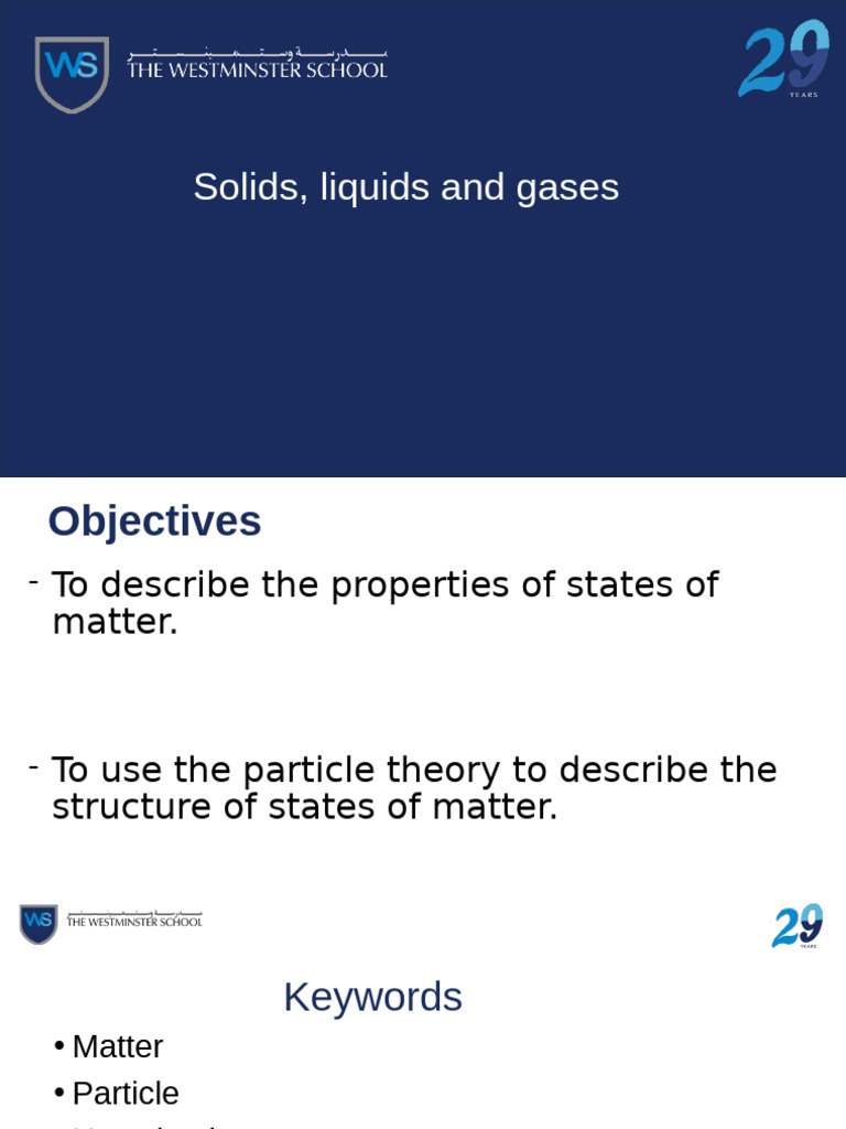 Solid Liquid And Gases Pdf Gases Liquids