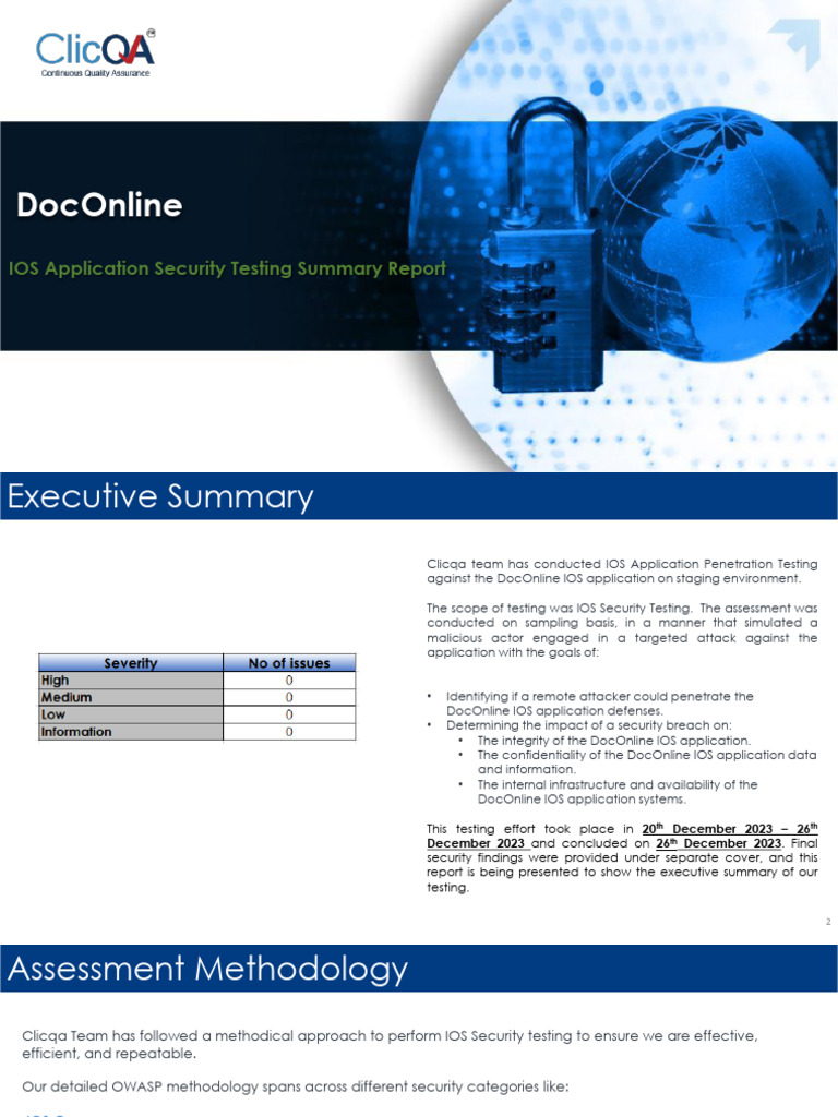 DocOnline - IOS Security Testing Summary | PDF | Computer Science ...