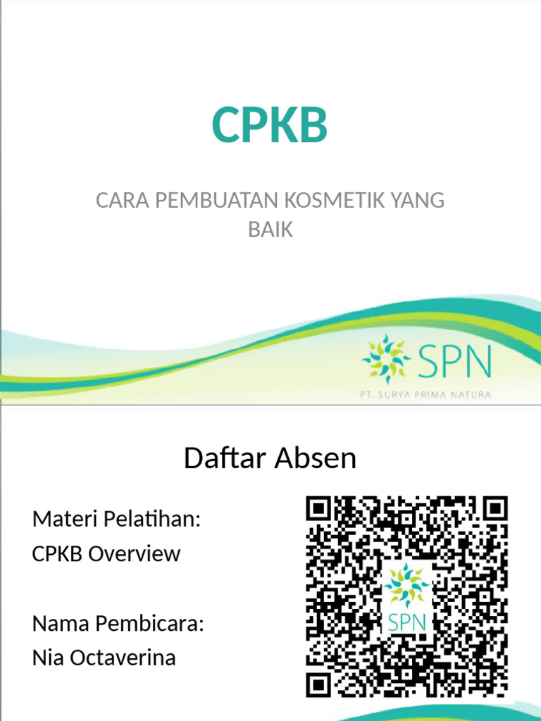 Panduan CPKB untuk Pembuatan Kosmetik | PDF
