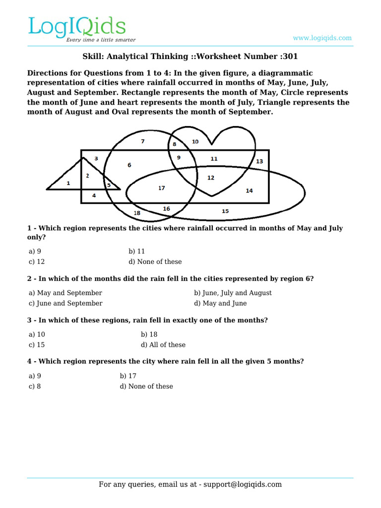 Analytical Thinking Worksheet 301 | PDF | Elementary Geometry ...