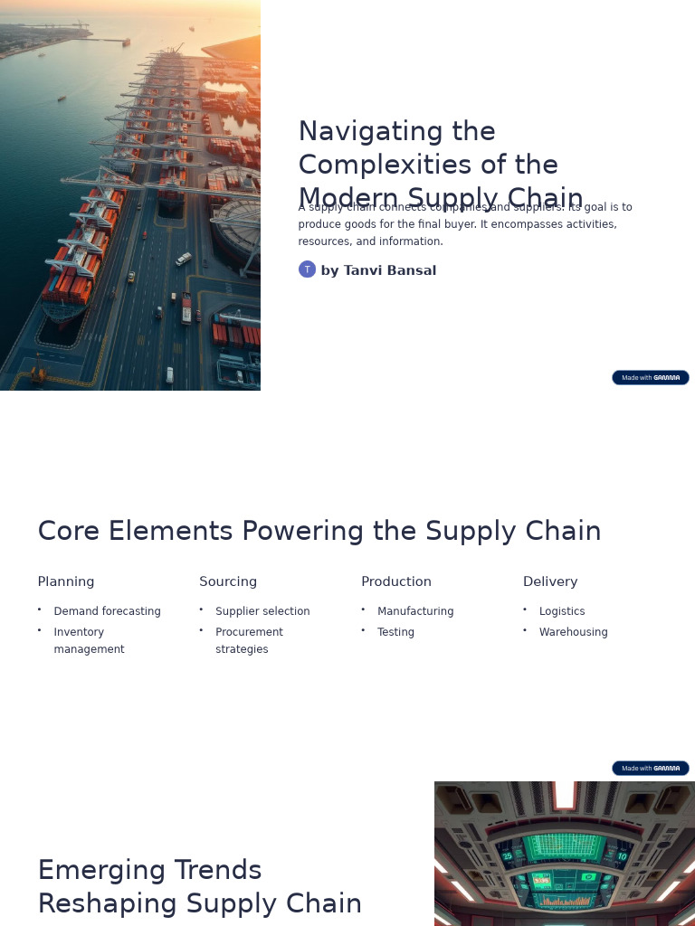 Modern Supply Chain Management Insights | PDF | Supply Chain | Business