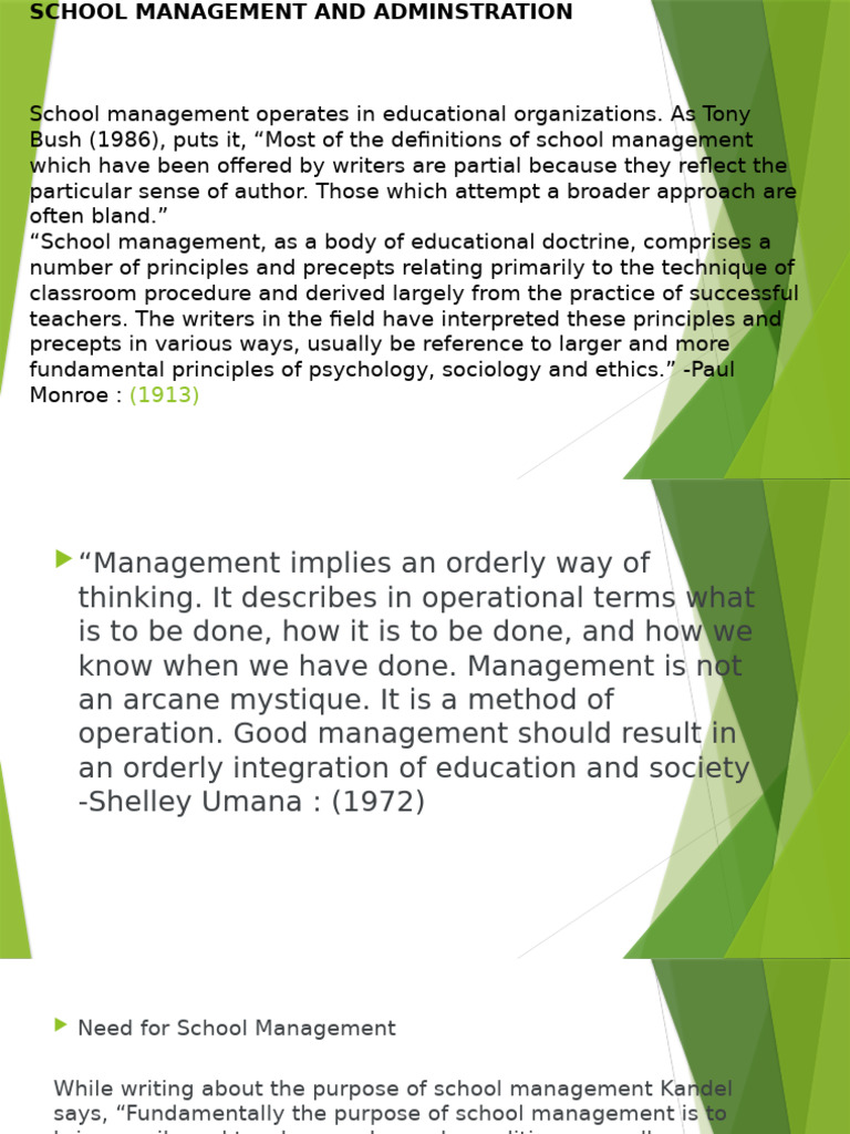 School Management and Adminstration | PDF | Liberal Arts Education