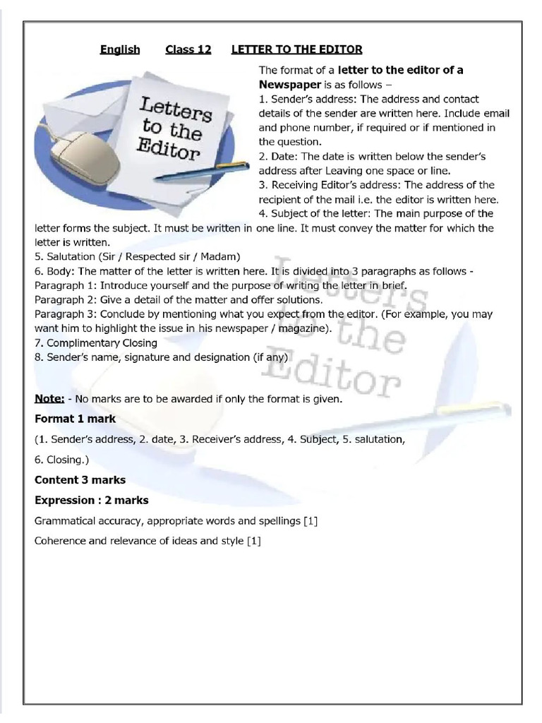 Letter To The Editor | PDF