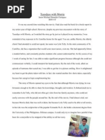 Download Tuesdays With Morrie Reaction Paper by Jason Candy-Pop SN85214600 doc pdf