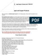 %5BNIIR%5D Project List for Copper and Copper Products
